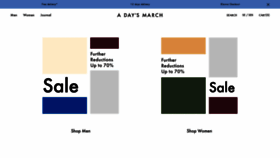 What Adaysmarch.com website looked like in 2021 (3 years ago)