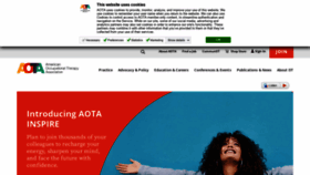 What Aota.org website looked like in 2021 (3 years ago)