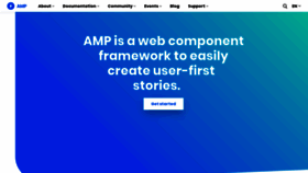 What Ampproject.net website looked like in 2021 (3 years ago)