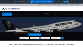 What Aircharter.co.uk website looked like in 2021 (5 years ago)