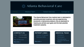 What Atlantabehavioralcare.com website looked like in 2021 (5 years ago)