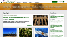 What Agricensus.com website looked like in 2021 (3 years ago)