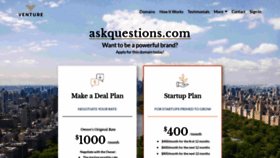 What Askquestions.com website looked like in 2021 (3 years ago)