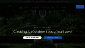 What Allstate-landscape.com website looked like in 2021 (3 years ago)