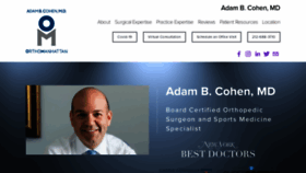 What Adamcohenmd.com website looked like in 2021 (3 years ago)