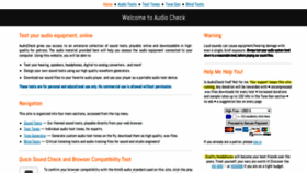 What Audiocheck.net website looked like in 2021 (4 years ago)