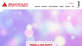 What Atominium.com website looked like in 2021 (3 years ago)