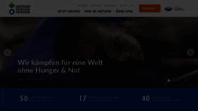 What Aktiongegendenhunger.de website looked like in 2021 (3 years ago)
