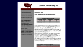 What Americanresearchgroup.com website looked like in 2021 (3 years ago)