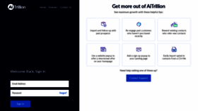 What App.aitrillion.com website looked like in 2021 (3 years ago)