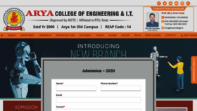 What Aryacollege.in website looked like in 2021 (3 years ago)