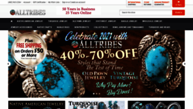 What Alltribes.com website looked like in 2021 (3 years ago)