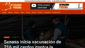 What Actualidadporcina.com website looked like in 2021 (3 years ago)