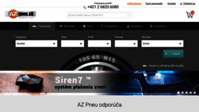 What Az-pneu.sk website looked like in 2021 (3 years ago)