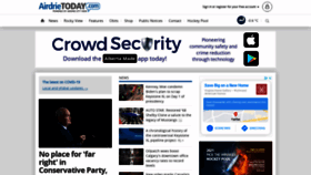 What Airdrietoday.com website looked like in 2021 (3 years ago)