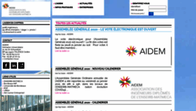 What Aidem-asso.fr website looked like in 2021 (3 years ago)