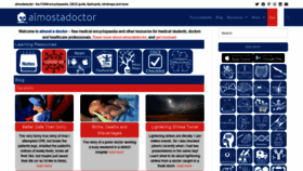 What Almostadoctor.co.uk website looked like in 2021 (3 years ago)