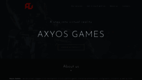 What Axyosgames.com website looked like in 2021 (3 years ago)