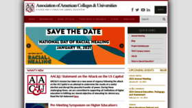 What Aacu.org website looked like in 2021 (3 years ago)