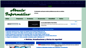 What Abueloinformatico.es website looked like in 2021 (3 years ago)
