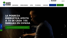 What Accioncontraelhambre.org website looked like in 2021 (3 years ago)