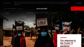 What Actionaid.org website looked like in 2021 (3 years ago)