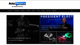 What Actufinance.fr website looked like in 2021 (3 years ago)
