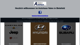 What Autohaus-valen.de website looked like in 2021 (3 years ago)