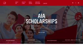 What Aia.com website looked like in 2021 (3 years ago)
