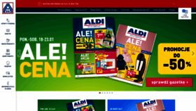 What Aldi.pl website looked like in 2021 (3 years ago)
