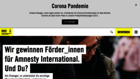 What Amnesty-dialog.de website looked like in 2021 (3 years ago)