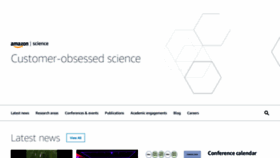 What Amazon.science website looked like in 2021 (3 years ago)