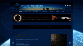 What Astronomerswithoutborders.org website looked like in 2021 (3 years ago)