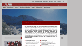 What Alpin.de website looked like in 2021 (3 years ago)
