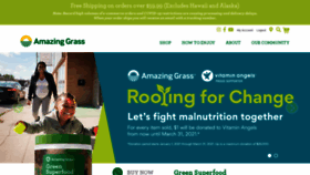 What Amazinggrass.com website looked like in 2021 (3 years ago)