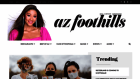 What Arizonafoothillsmagazine.com website looked like in 2021 (3 years ago)