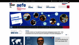 What Aefe.fr website looked like in 2021 (3 years ago)
