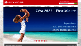 What Alexandria.cz website looked like in 2021 (3 years ago)