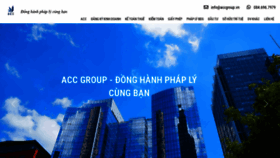 What Accgroup.vn website looked like in 2021 (3 years ago)