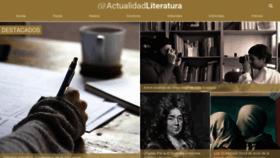 What Actualidadliteratura.com website looked like in 2021 (3 years ago)