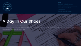 What Adayinourshoes.com website looked like in 2021 (3 years ago)