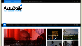 What Afriqueactudaily.com website looked like in 2021 (3 years ago)