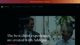 What Addepar.com website looked like in 2021 (3 years ago)