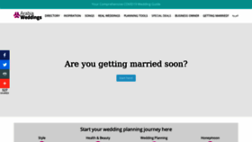 What Arabiaweddings.com website looked like in 2021 (3 years ago)