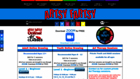 What Artsyfartsy.ca website looked like in 2021 (3 years ago)