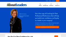What Aboutleaders.com website looked like in 2021 (3 years ago)
