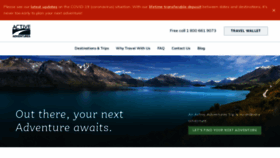 What Activeadventures.com website looked like in 2021 (3 years ago)