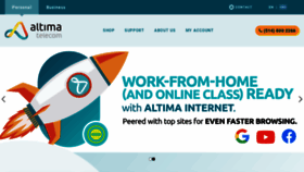 What Altimatel.com website looked like in 2021 (3 years ago)