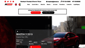 What Alemad.ae website looked like in 2021 (3 years ago)