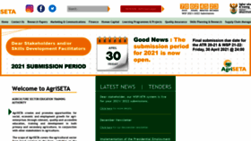 What Agriseta.co.za website looked like in 2021 (3 years ago)